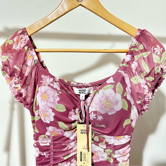 Madden NYC Smocked & Tiered Floral Dress | NEW - Picture 6 of 10